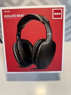 RCA Isolate Beat Wireless Bluetooth Headphones – Black